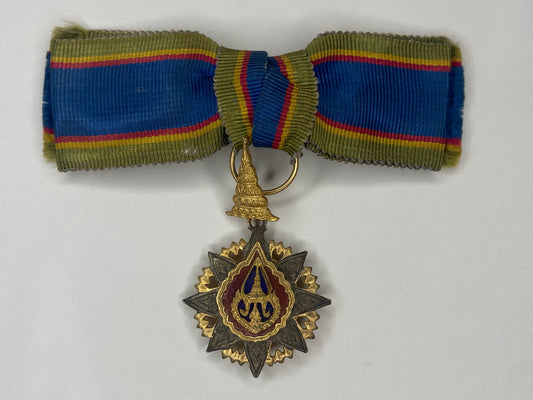 THAILAND ORDER OF THE CROWN FOR LADIES. TYPE 2. RARE