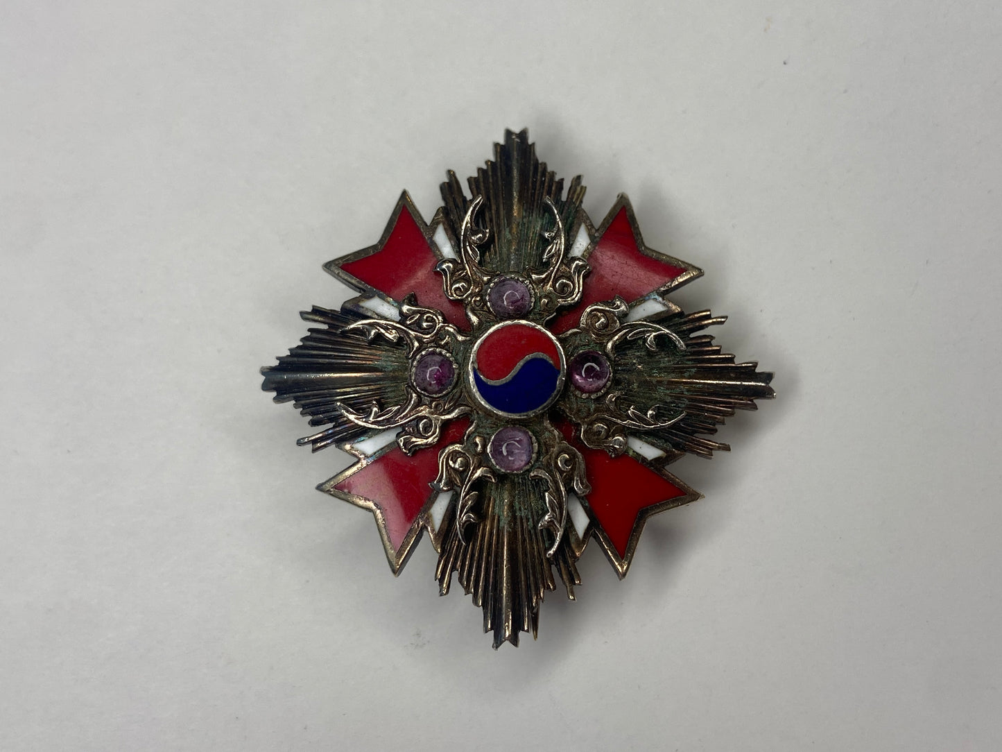 KOREA REPUBLIC ORDER OF THE DIPLOMATIC SERVICE 1ST CLASS MINIATURE STA