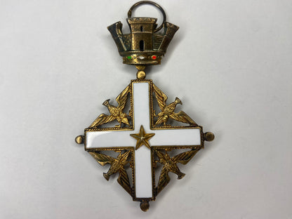 Italy  Order of Merit commander grade neck badge. Missing cravat.