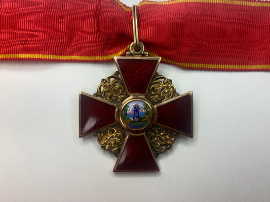 Russian Imperial Order of St Anne 3rd Class by Albert Keibel