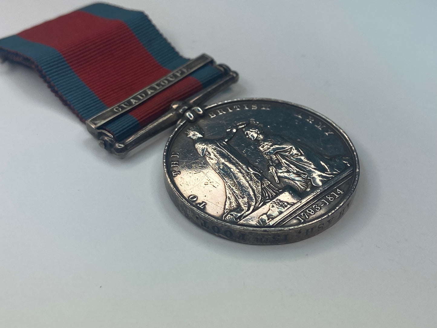 Great Britain Military General Service Medal w/ Guadaloupe Clasp