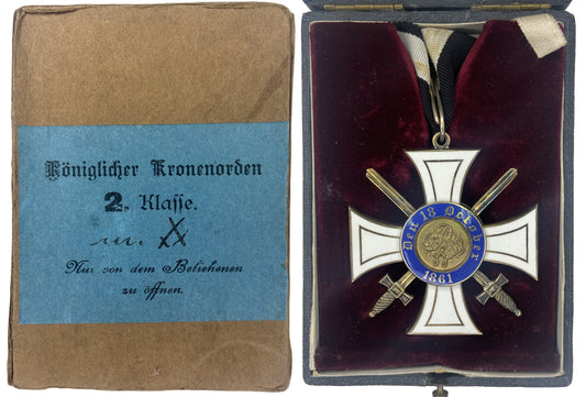 Germany Prussia Order of the Crown Type 2, 2nd Class W/ Swords