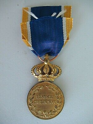 ROMANIA KINGDOM LOYAL SERVICE MEDAL 1ST CLASS W/O SWORDS. TYPE 1. RARE