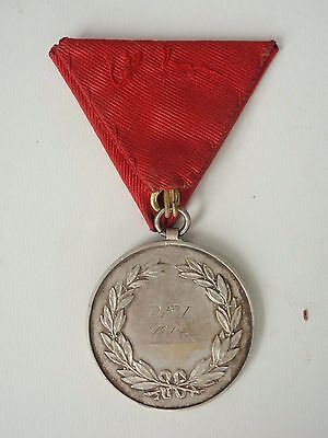 HUNGARY FIRE FIGHTER MEDAL LARGE SIZE. SILVER. NAMED. RARE! VF+