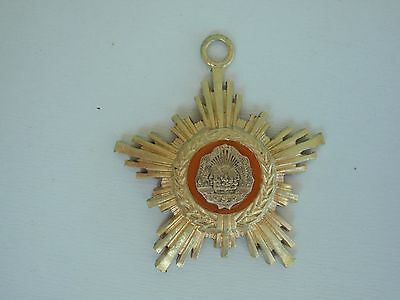 ROMANIA RSR ORDER OF THE STAR GRAND CROSS BADGE FOR DIPLOMATS. SILVER.
