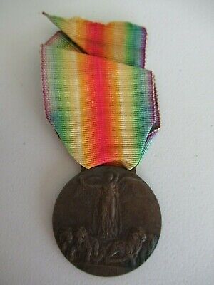 ITALY WWI VICTORY MEDAL WITH SACCHINI SIGNATURE. OFFICIAL ISSUE. 4