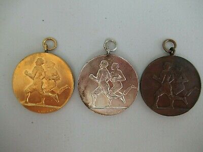 ROMANIA KINGDOM CAROL II 1932 SPORT MEDAL MEN'S RELAY 1ST, 2ND, 3RD PL