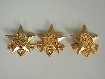 HUNGARY SOCIALIST MILITARY BADGE MEDAL SET OF ALL 3 GRADES. VF+