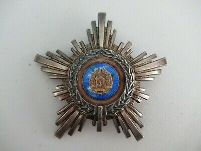 ROMANIA RPR ORDER OF THE STAR 4TH CLASS. SILVER/MARKED. TYPE 2, VAR 2.