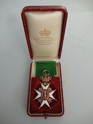 SWEDEN ORDER OF VASA KNIGHT 1ST CLASS. MADE IN GOLD 18K, 16.5 GRAMS. C