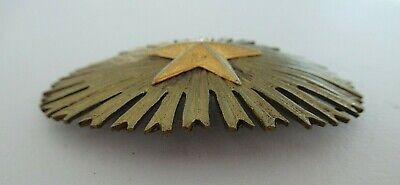 ROMANIA KINGDOM WWI GENERAL'S KEPI HAT BADGE. GILT. MEDAL. RR!!!