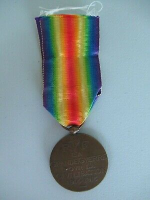 FRANCE WWI VICTORY MEDAL WITH MORLON SIGNATURE. TYPE 1.