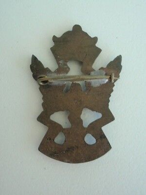 ROMANIA KINGDOM CFR MILITARY RAILWAY REGIMENT BADGE. ORIGINAL! VERY RA