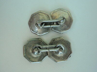 USA PAIR OF MILITARY CUFF LINKS. MADE IN SILVER HALLMARKED. RARE! VF+