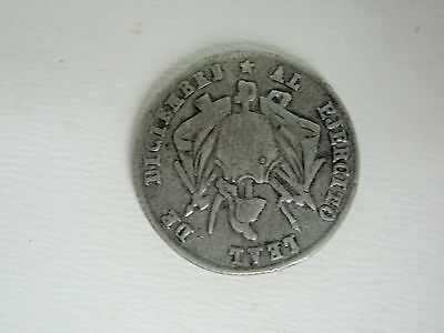玻利维亚忠诚军奖章 1865 年。银质。稀有的！