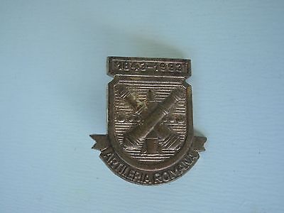 ROMANIA KINGDOM ARTILLERY BADGE MEDAL RARE!