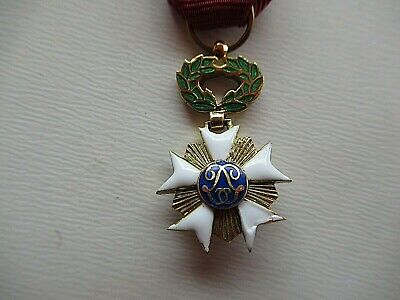 BELGIUM ORDER OF THE CROWN MINIATURE. MADE IN GOLD!  6 GRAMS. VF+