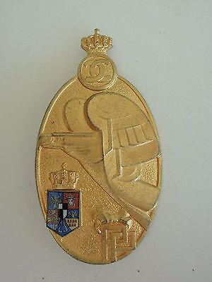 ROMANIA KINGDOM PRE MILITARY BADGE MEDAL 1ST GRADE. NUMBERED. CAROL II