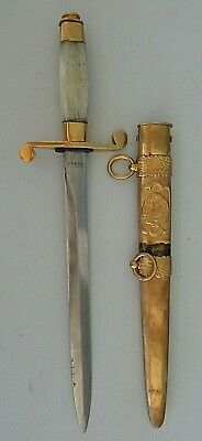 ROMANIA SOCIALIST GENERAL'S DAGGER #25930. GILT NOT PAINTED! RARE! UNI