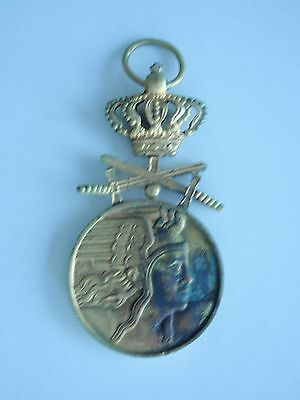 ROMANIA KINGDOM AIR FORCE BRAVERY MEDAL W/ SWORDS 1ST CLASS. VERY RARE