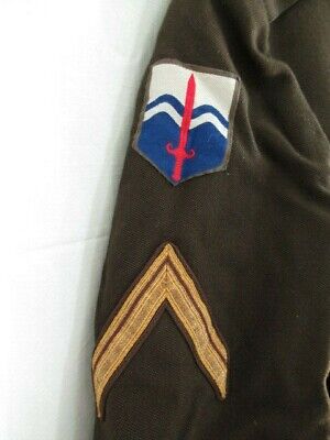 BELGIUM MILITARY jANDAMARIE TUNIC UNIFORM. MEDAL. 1970'S  14