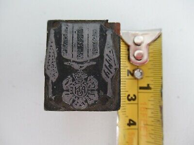 USA SOCIETY BADGE MEDAL PRINTING BLOCK. ORIGINAL. RARE! 1