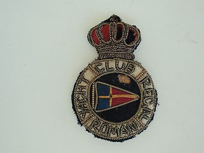 罗马尼亚王国第一次世界大战罗马尼亚皇家游艇俱乐部遮阳帽徽章。勋章。