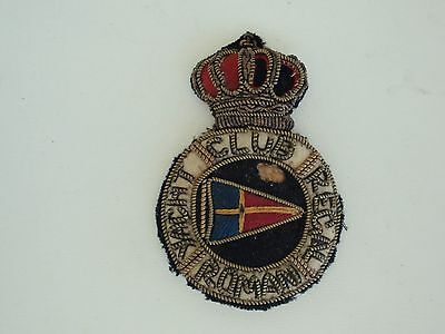 ROMANIA KINGDOM WWI ROYAL ROMANIAN YACHT CLUB VISOR HAT BADGE. MEDAL.