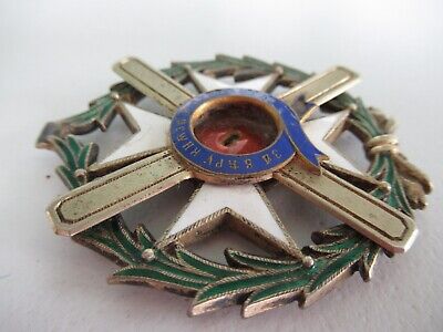 SERBIA ORDER OF TAKOVO COMMANDER GRADE NECK BADGE . DAMAGED. ORIGINAL!