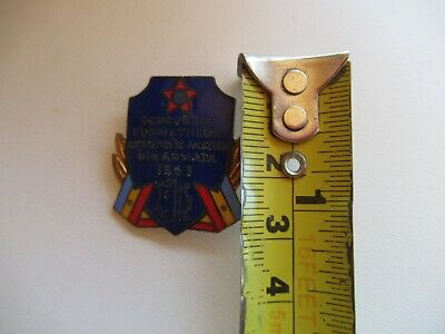 ROMANIA SOCIALIST RPR 1963 MILITARY COMPETATIVE BADGE MEDAL. RARE.