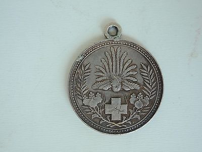 JAPAN RED CROSS MEDAL. SILVER. MISSING RIBBON.  VF