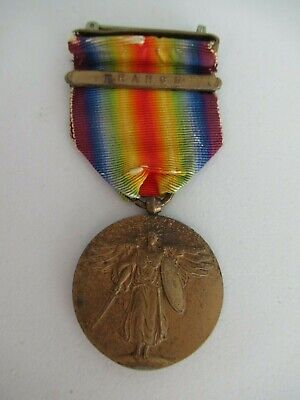 USA WWI VICTORY MEDAL WITH 'FRANCE' BAR. VF+