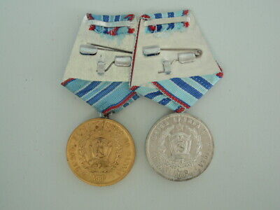 BULGARIA SOCIALIST 20 & 10 YEAR SERVICE MEDAL IN THE MVR. TYPE 3. RARE