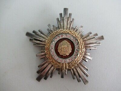 ROMANIA RPR ORDER OF THE STAR 3RD CLASS. SILVER. TYPE 2. 100% ORIGINAL