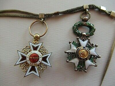 ROMANIA KINGDOM STAR GROUP OF 3 MINIATURE. TYPE 1 GROUP. MADE IN GOLD!