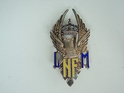 ROMANIA KINGDOM NICOLAE FILIPESCU BADGE 1ST GRADE MEDAL. 1ST TYPE. SIL