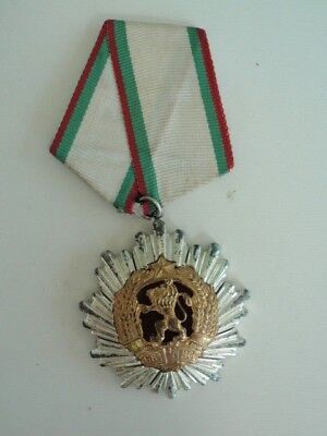 BULGARIA SOCIALIST ORDER OF THE PEOPLE'S REPUBLIC 2ND CLASS W/O SWORDS