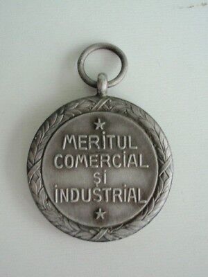 ROMANIA KINGDOM COMMERCE AND INDUSTRY MEDAL 2ND CLASS. MISSING RIBBON.