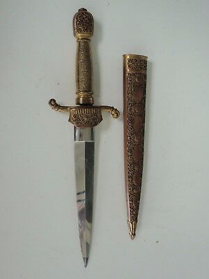 ARABESQUE DAGGER. RARE! VF+ UNIFORM MEDAL