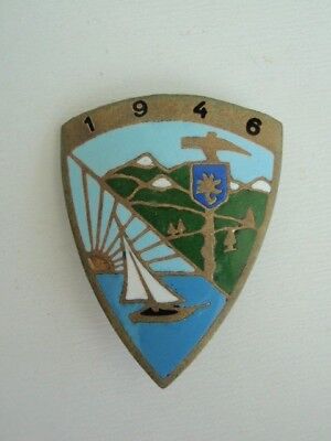 ROMANIA 1946 MILITARY SPORT RECREATION BADGE. RARE! VF+