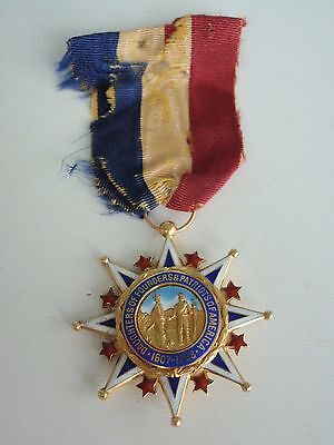 USA DAUGHTERS OF FOUNDERS & PATRIOTS OF AMERICA SOCIETY BADGE MEDAL. G