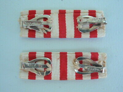 FRANCE WWI 2 SERVICE RIBBON BAR FOR UNIFORM. MEDAL