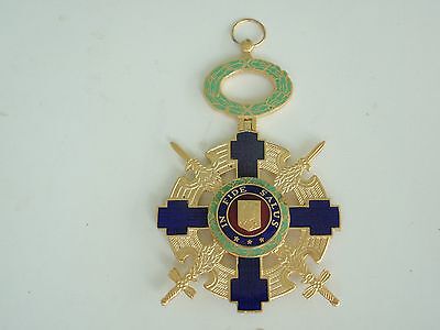 ROMANIA STAR ORDER GRAND CROSS BADGE AND BREAST STAR. RARE! VF+