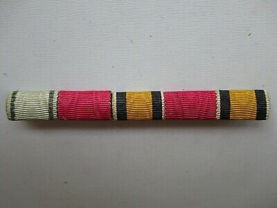 BULGARIA KINGDOM WWI OFFICER'S SERVICE RIBBON BAR FOR UNIFORM. MEDAL.