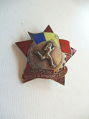 ROMANIA SOCIALIST RPR SPORTS SOCIALIST GLORY BADGE MEDAL. TYPE 2. RARE