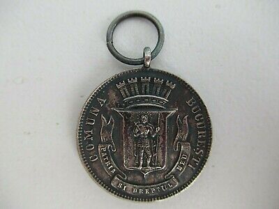 ROMANIA KINGDOM PRINCE MIRCEA OF ROMANIA BAPTISM MEDAL 1913. SILVER/MA