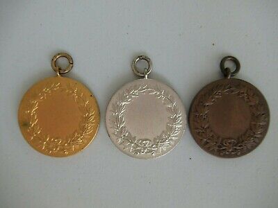 ROMANIA KINGDOM CAROL II 1932 SPORT MEDAL MEN'S GYMNASTICS 1ST, 2ND, 3