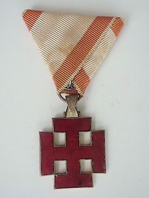 奥地利第一共和国骑士勋章。红色珐琅。稀有V