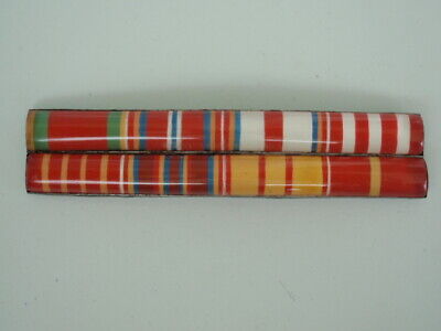 ROMANIA SOCIALIST GENERAL'S 8 SERVICE RIBBON BAR. MEDAL. RARE. 6