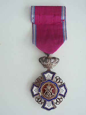 BELGIUM CONGO ORDER OF THE LION KNIGHT. TYPE 1 WITH SMALL CROWN. RARE!